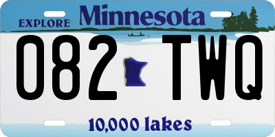 MN license plate 082TWQ