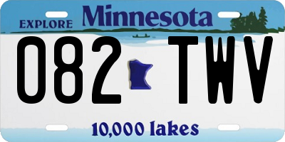 MN license plate 082TWV