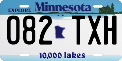MN license plate 082TXH