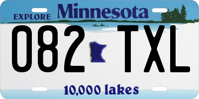 MN license plate 082TXL