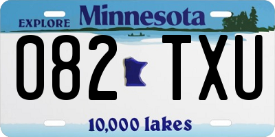MN license plate 082TXU