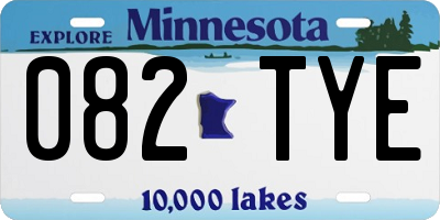 MN license plate 082TYE