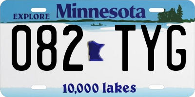 MN license plate 082TYG