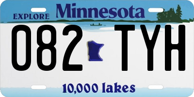 MN license plate 082TYH