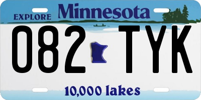 MN license plate 082TYK