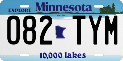 MN license plate 082TYM