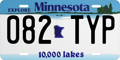 MN license plate 082TYP