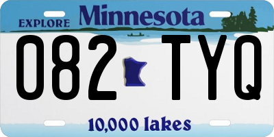 MN license plate 082TYQ