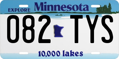 MN license plate 082TYS