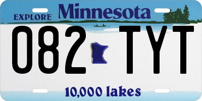 MN license plate 082TYT