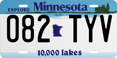 MN license plate 082TYV