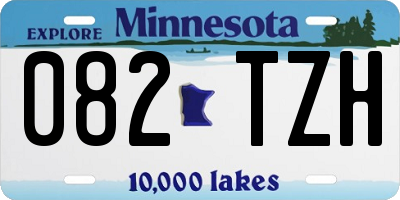 MN license plate 082TZH