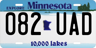 MN license plate 082UAD
