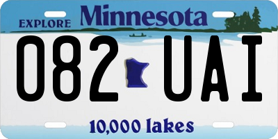 MN license plate 082UAI