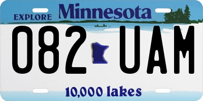 MN license plate 082UAM