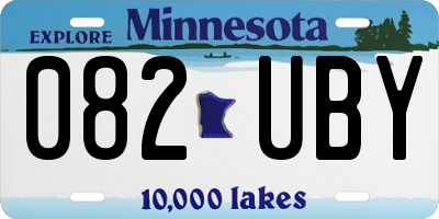 MN license plate 082UBY