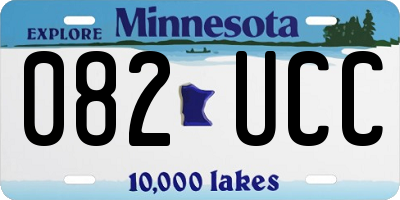 MN license plate 082UCC