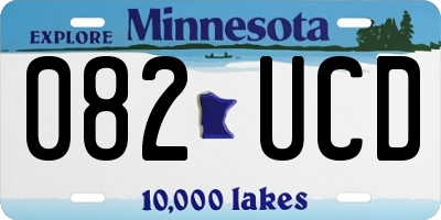 MN license plate 082UCD