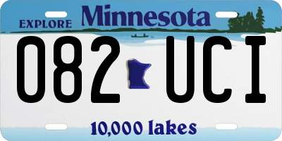 MN license plate 082UCI