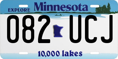 MN license plate 082UCJ