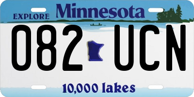 MN license plate 082UCN