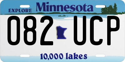 MN license plate 082UCP