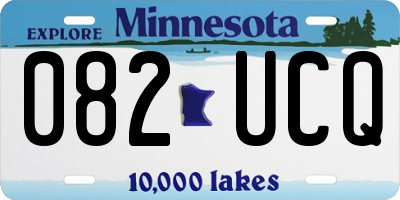 MN license plate 082UCQ