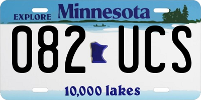 MN license plate 082UCS