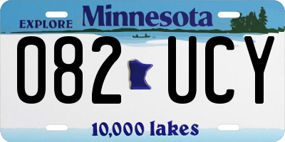 MN license plate 082UCY