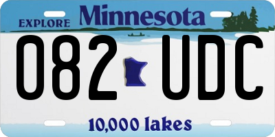 MN license plate 082UDC