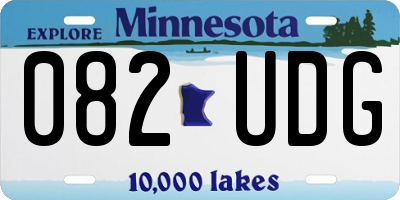 MN license plate 082UDG