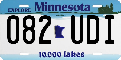 MN license plate 082UDI