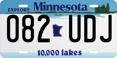 MN license plate 082UDJ