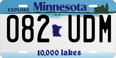 MN license plate 082UDM