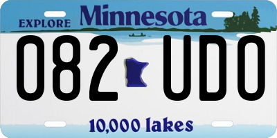 MN license plate 082UDO