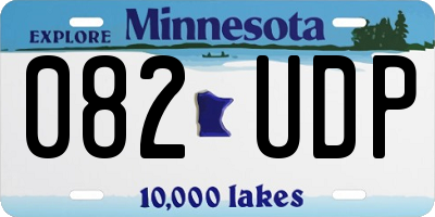 MN license plate 082UDP