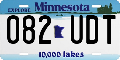 MN license plate 082UDT