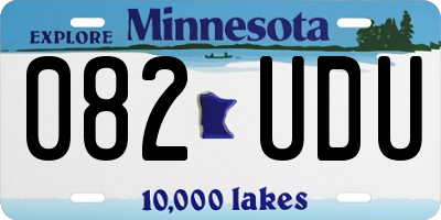 MN license plate 082UDU