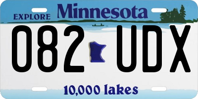 MN license plate 082UDX