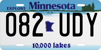 MN license plate 082UDY