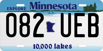 MN license plate 082UEB