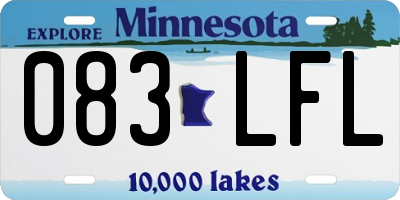 MN license plate 083LFL