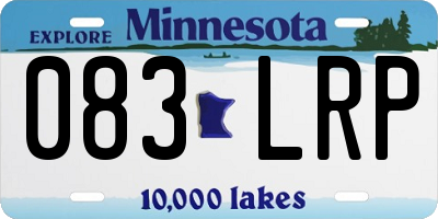 MN license plate 083LRP