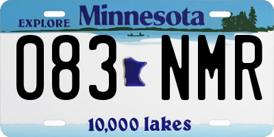 MN license plate 083NMR