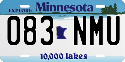 MN license plate 083NMU