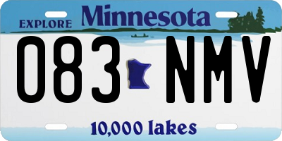 MN license plate 083NMV
