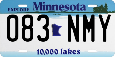 MN license plate 083NMY