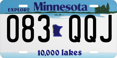 MN license plate 083QQJ