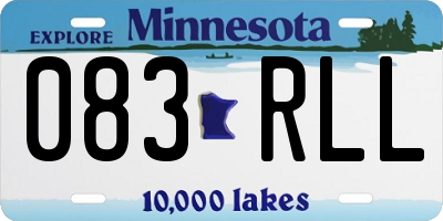 MN license plate 083RLL