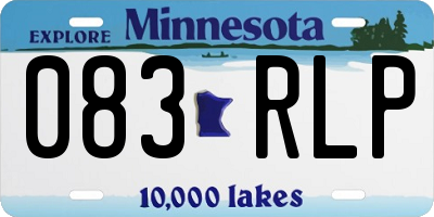 MN license plate 083RLP